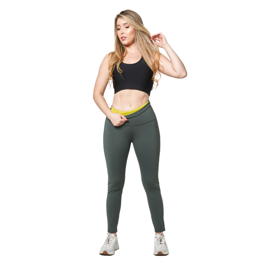 LEGGINS FAJA NEOPRENO COLOR VERDE MILITA