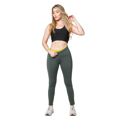 LEGGINS FAJA NEOPRENO COLOR VERDE MILITA