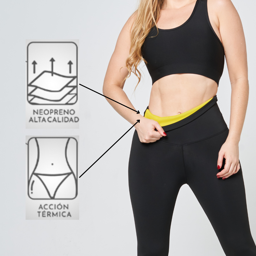 LEGGINS FAJA NEOPRENO COLOR NEGRO