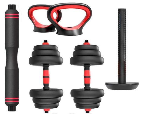 Kit Pesas 40 Kg Convertible Pesa Rusa ro