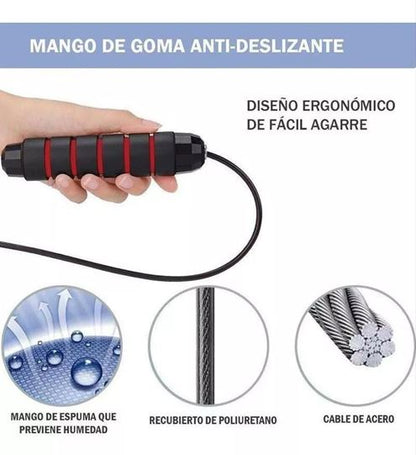 Lazo cuerda Velocidad 3M con balinera Guaya + ENVÍO GRATIS