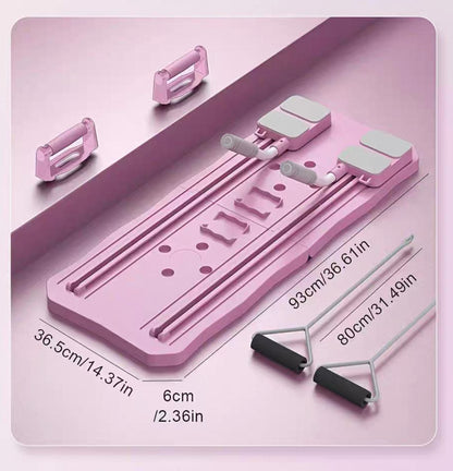 Tabla Pilates y Push up Con Elasticos + ENVÍO GRATIS