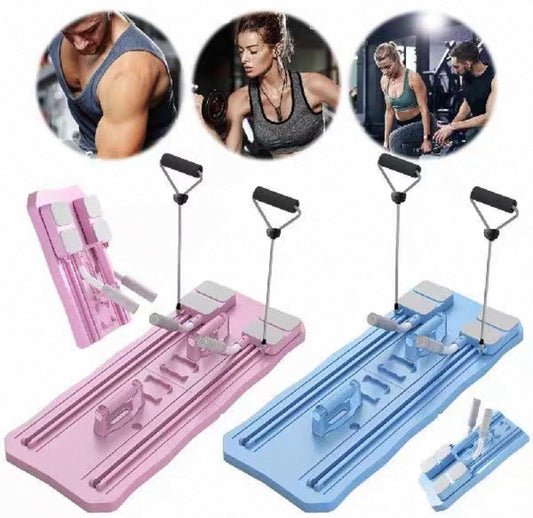 Tabla Pilates y Push up Con Elasticos + ENVÍO GRATIS