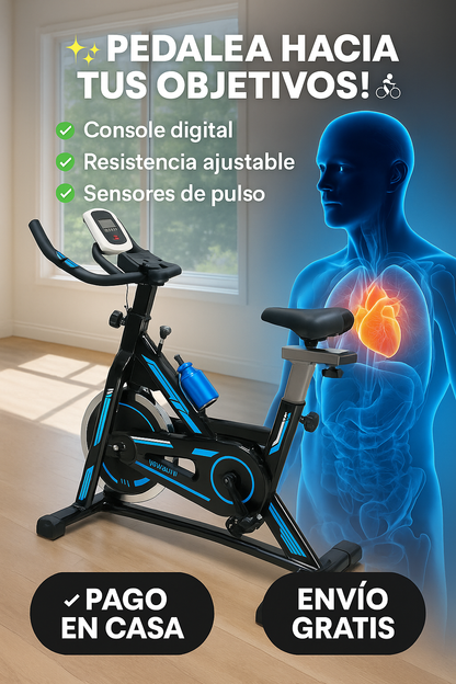 Bicicleta Spinning con Tablero. HS